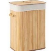 72 L Bamboo Laundry Hamper Clothes Laundry Basket. - ER53.