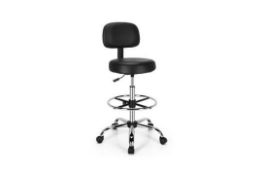 ERGONOMIC DRAFTING CHAIR WITH BACKREST AND ADJUSTABLE FOOTREST. -ER54. This adjustable drafting