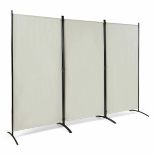 Folding Room Divider 3 Panel Wall Privacy Screen Protector. - ER53.