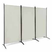 Folding Room Divider 3 Panel Wall Privacy Screen Protector. - ER53.