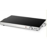 ELECTRIC WARMING TRAY WITH COOL-TOUCH HANDLES AND STAINLESS STEEL FRAME. - ER53. This electric