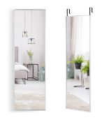 Full Length Wall Hanging Mirror with Adjustable Hook-Silver. - ER53. The mirror provides you with