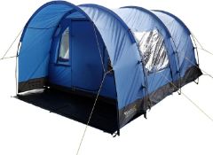 New & Boxed Karuna 4 Man Tunnel Tent | Nautical Blue Laser Blue. RRP £720. (ROW7-BX978). Spacious