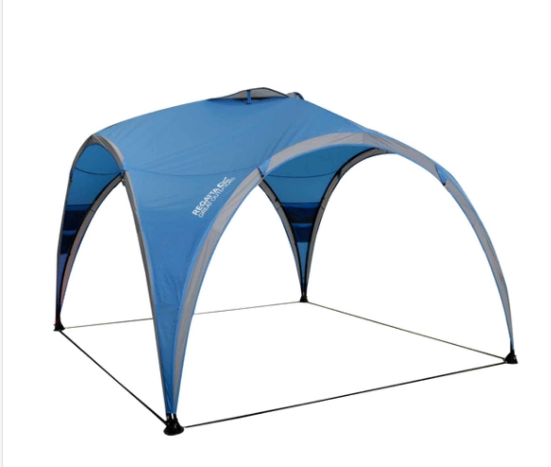 New & Boxed Regatta 3M Family Steel Frame Gazebo French Blue. RRP £350. (ROW7-IB301). Sturdy and