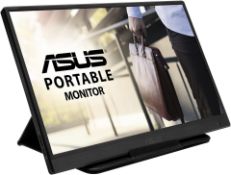 2x NEW & BOXED ASUS ZenScreen MB165B Portable USB Monitor- 15.6 inch. RRP £129.99 EACH. HD(