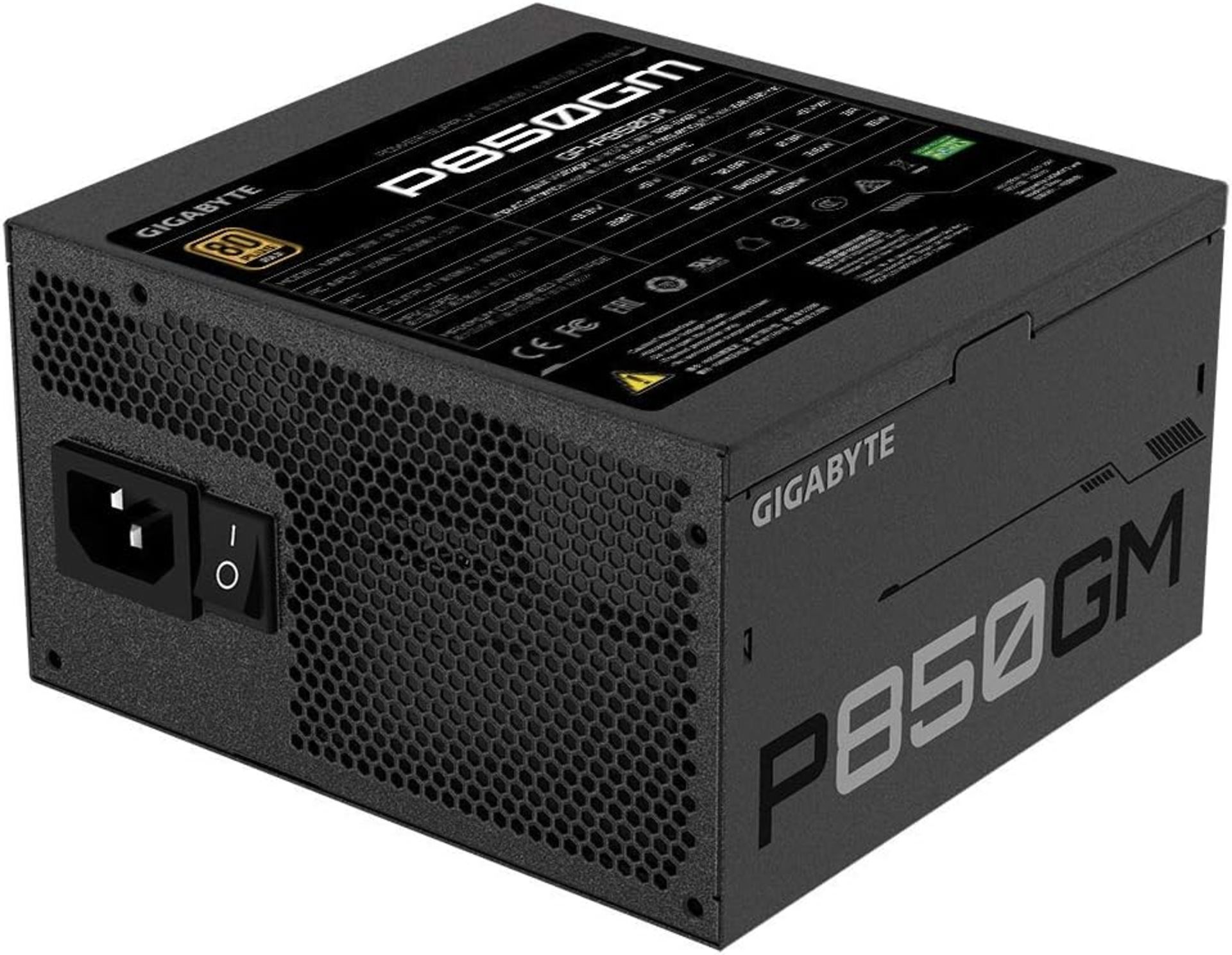 BRAND NEW FACTORY SEALED GIGABYTE P850GM V2 80 Plus Gold Certified PSU. RRP £99.99. FULLY MODULAR - Image 3 of 7