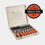 10pc Wood Chisel Set. - ER51. Each chisel features high-quality chrome vanadium steel blades -