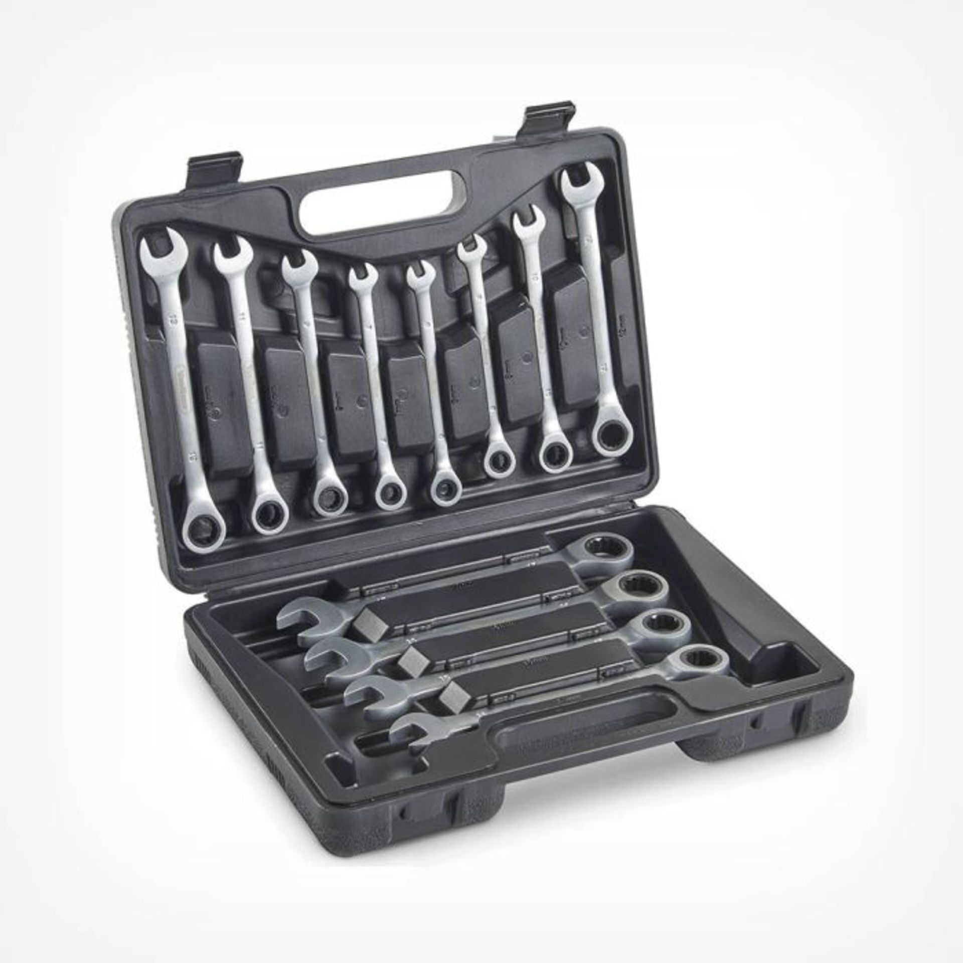 . 12pc Ratchet Spanner Set. -ER51. With this combination spanner set, you have everything you need