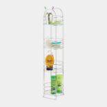 4-Tier Bathroom Rack. - ER51. With four oval shaped shelves, it provides plenty of space for all