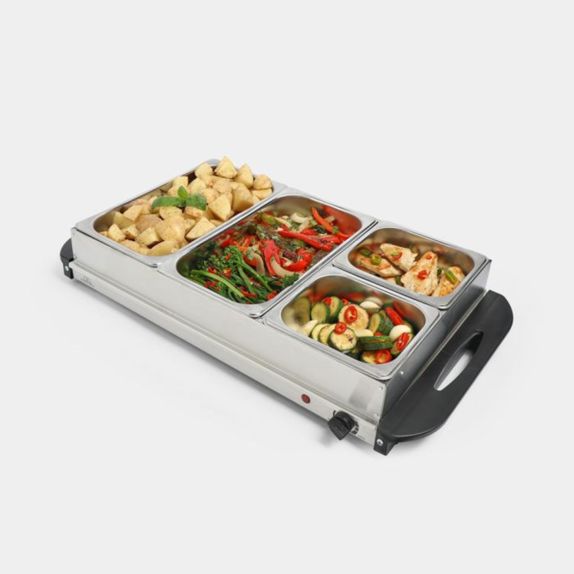 300W 4 Pan Buffet Server. - ER51. How many times have you cooked ahead of time and been left with