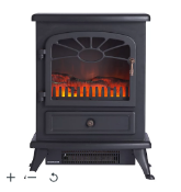 Focal Point ES 2000 Matt Black Electric Stove. - ER41. This electric fire features a flame effect