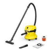 Karcher WD 2 Plus Wet & Dry Vacuum Cleaner. - ER23.