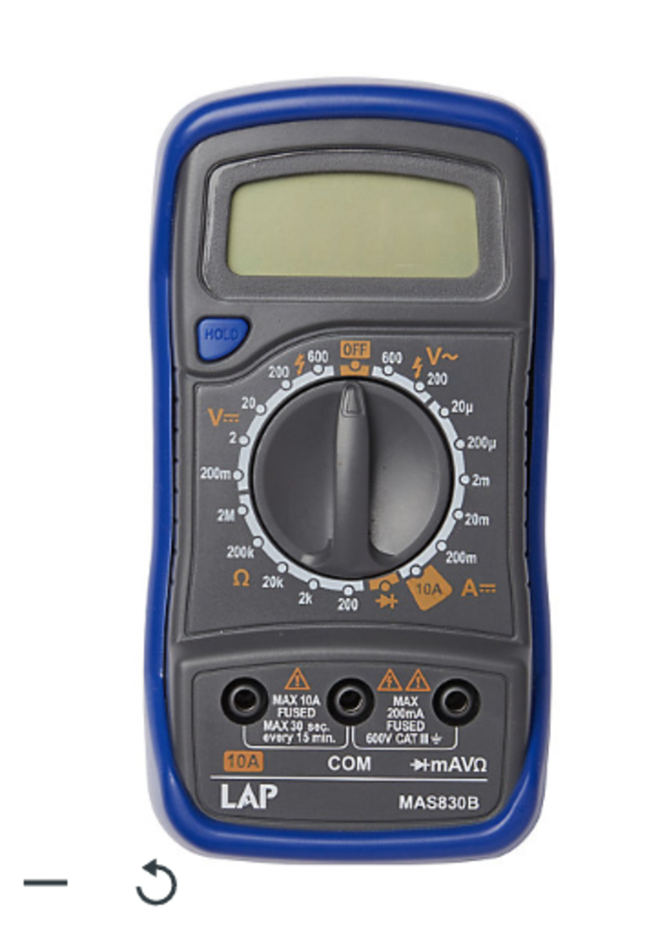 5 x Digital 600V Multimeter. - ER32. A convenient and safe digital multimeter, allowing users to