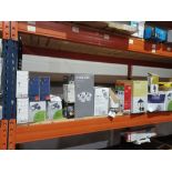 Full Shelf to contain; Ceiling Lights, Stake Lights, TV Freeview Aerial, Wall Paper Steamer, LED