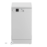 Beko DFS05Q10W Freestanding Slimline Dishwasher - White. - ER44. RRP £378.00. Perfect for when space