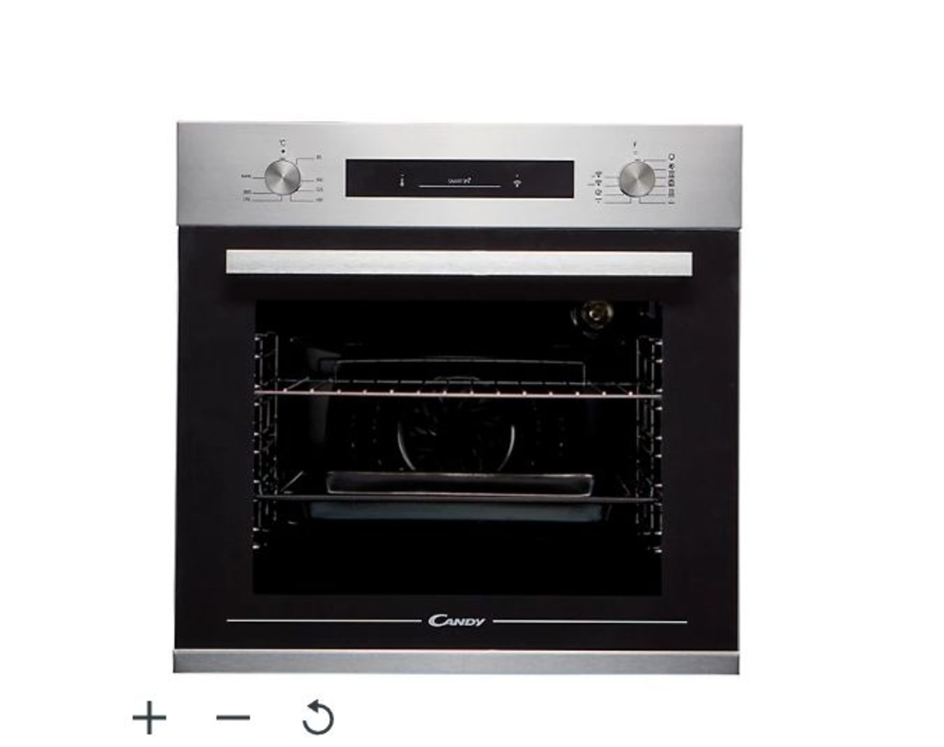 Candy FCP602X E0/E Built-in Single Oven - Black. - ER45. RRP £289.00. This 60cm multifunction oven
