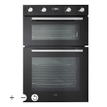 Cooke & Lewis CLELDO105 Built-in Double oven - Mirrored black. - ER41. RRP £466.00. Enjoy more