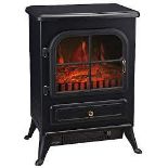 Akershus 1.85kW Cast iron effect Electric Stove. - ER32. This electric fire features a which