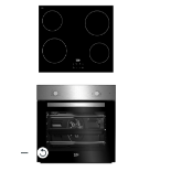 Beko QSE222X Built-in Single Multifunction Oven & ceramic hob pack - Stainless steel. - ER41. RRP £