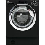 Hoover HBDS 485D1ACBE-80 8+5Kg 1400 Rpm Integrated Washer Dryer, Black. - ER52. RRP £619.99. The