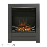 Be Modern Ekon 2kW Black Nickel effect Electric Fire. - ER45. RRP £320.00. 16" Ekon inset electric