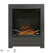 Be Modern Ekon 2kW Black Nickel effect Electric Fire. - ER45. RRP £320.00. 16" Ekon inset electric