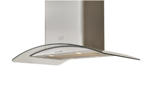 Cooke & Lewis CLICGS90 Stainless steel Island Cooker hood (W)90cm - Inox. - ER40. RRP £255.00.