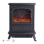 Focal Point ES 2000 Matt Black Electric Stove. - ER44. This electric fire features a flame effect