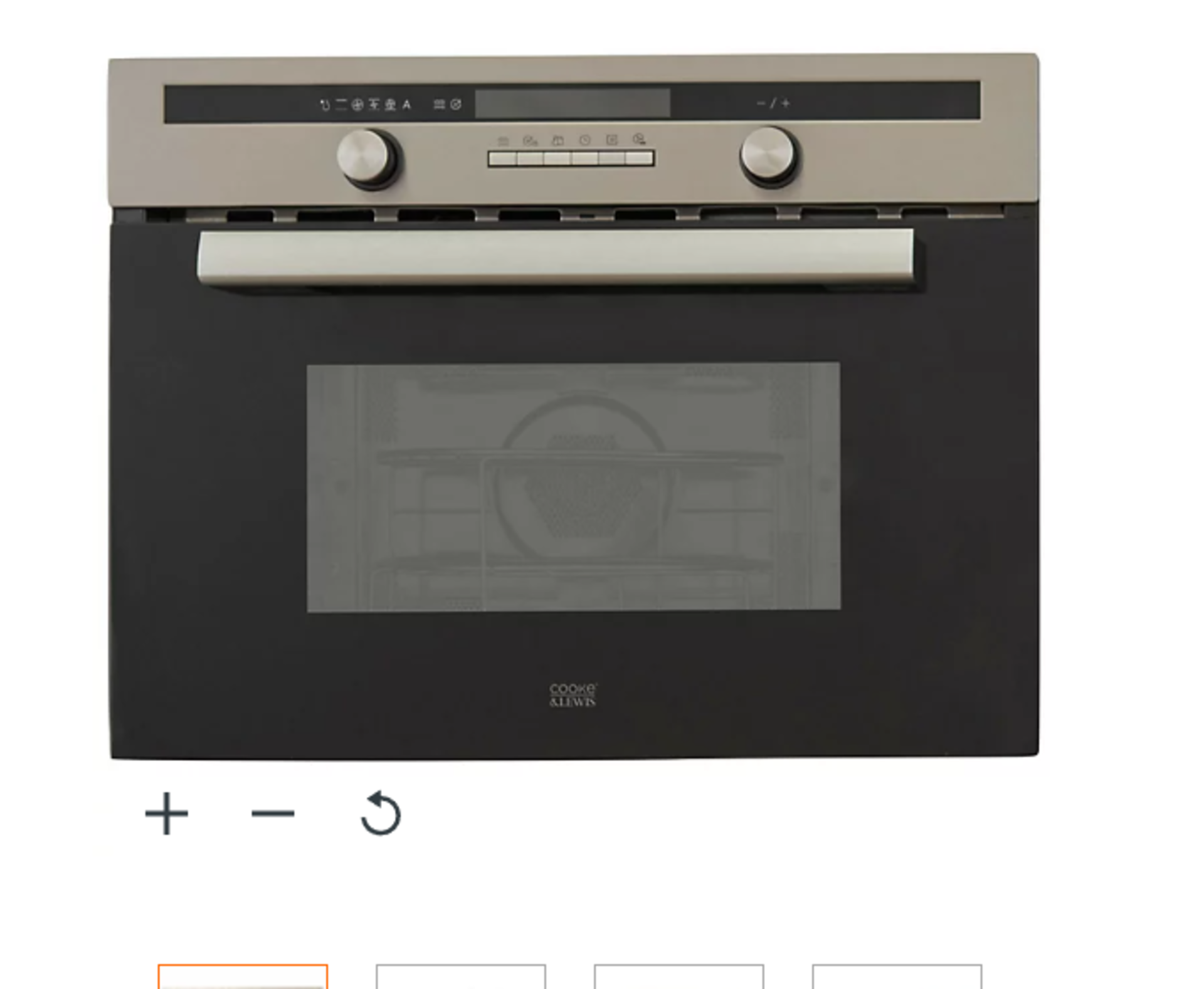 Cooke & Lewis CLCPST Built-in Compact Oven - Stainless steel. - ER41. RRP £398.00. Enjoy cooking