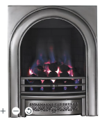 Focal Point Arch Chrome effect Manual control Gas Fire. - ER41. RRP £470.00. If you prefer the