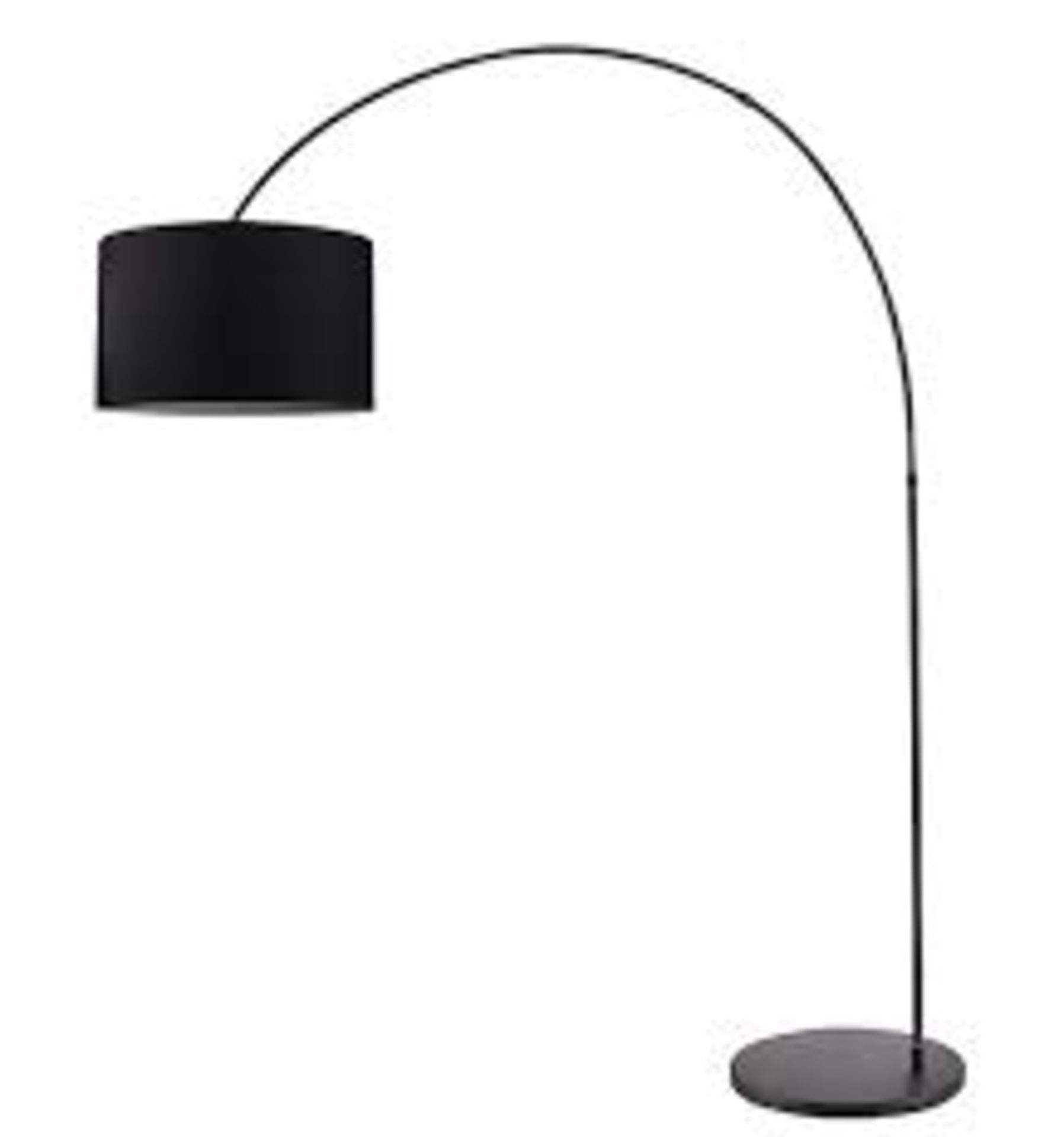 GoodHome Alacrane Matt Black Floor light. - ER44. RRP £135.00. The Alacrane matt black floor lamp,