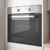 COOKE & LEWIS CSB60A BUILT- IN SINGLE ELECTRIC OVEN STAINLESS STEEL 595MM X 595MM. - ER45. RRP £