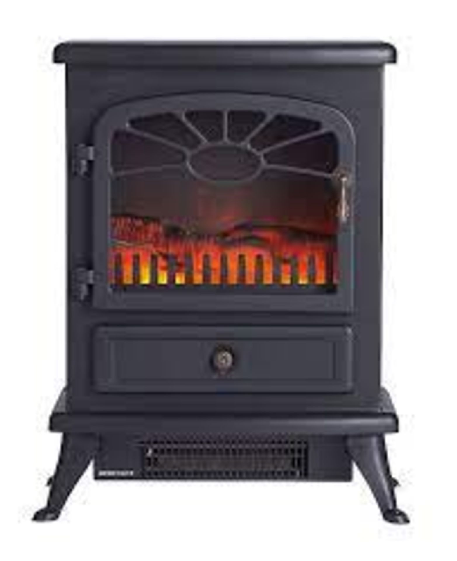 Focal Point ES 2000 Matt Black Electric Stove. - ER32.