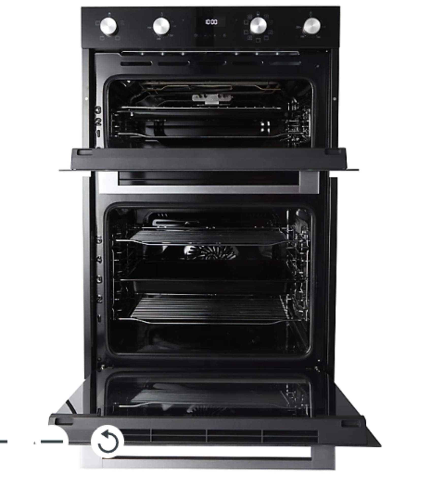 Cooke & Lewis CLELDO105 Built-in Double oven - Mirrored black. - ER46. RRP £466.00. Enjoy more - Image 2 of 2