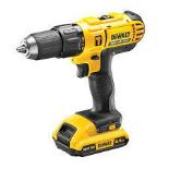 DeWalt 18V Li-ion Brushed Cordless Combi drill DCD776D1T. - ER23. With Carry Case.