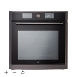 GoodHome Bamia GHOM71 Integrated Compact Multifunction with microwave Oven - Brushed black stainless