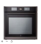 GoodHome Bamia GHOM71 Integrated Compact Multifunction with microwave Oven - Brushed black stainless