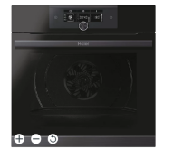 Haier Series 4 HWO60SM5F8BH Built-in Single Oven - Gloss black. - ER41. RRP £639.00. This