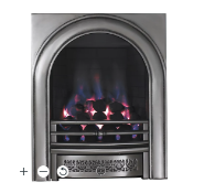 Focal Point Arch Chrome effect Manual control Gas Fire. - ER48. RRP £470.00. If you prefer the