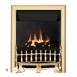 Focal Point Blenheim high efficiency Brass effect Manual control Gas Fire. - ER48. RRP £490.00.