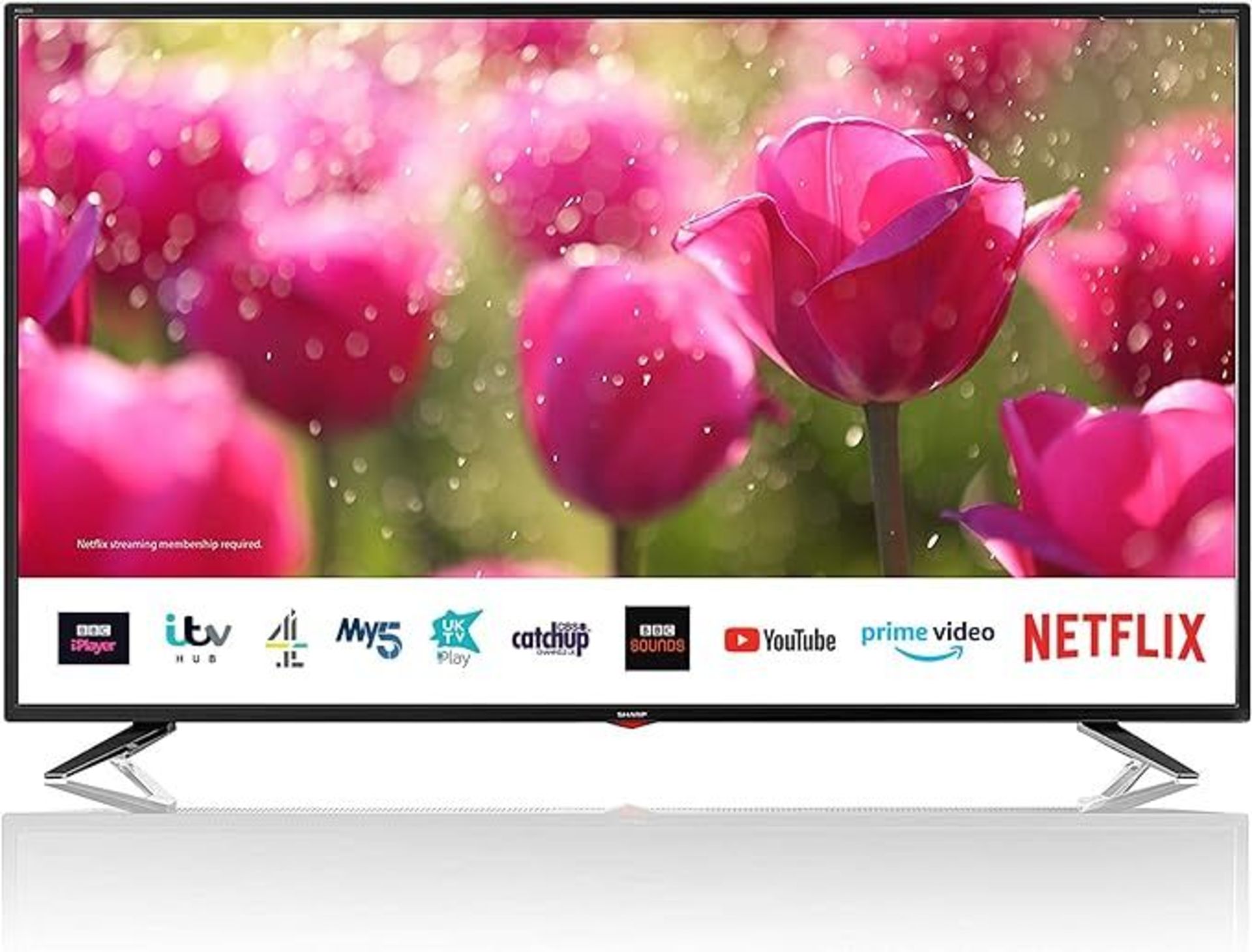 Sharp Smart TV 4K UHD 50" 4K ULTRA HD 50BJ3K. - RRP £899.00. ER21. SHARP 50" ultra high definition - Image 3 of 3