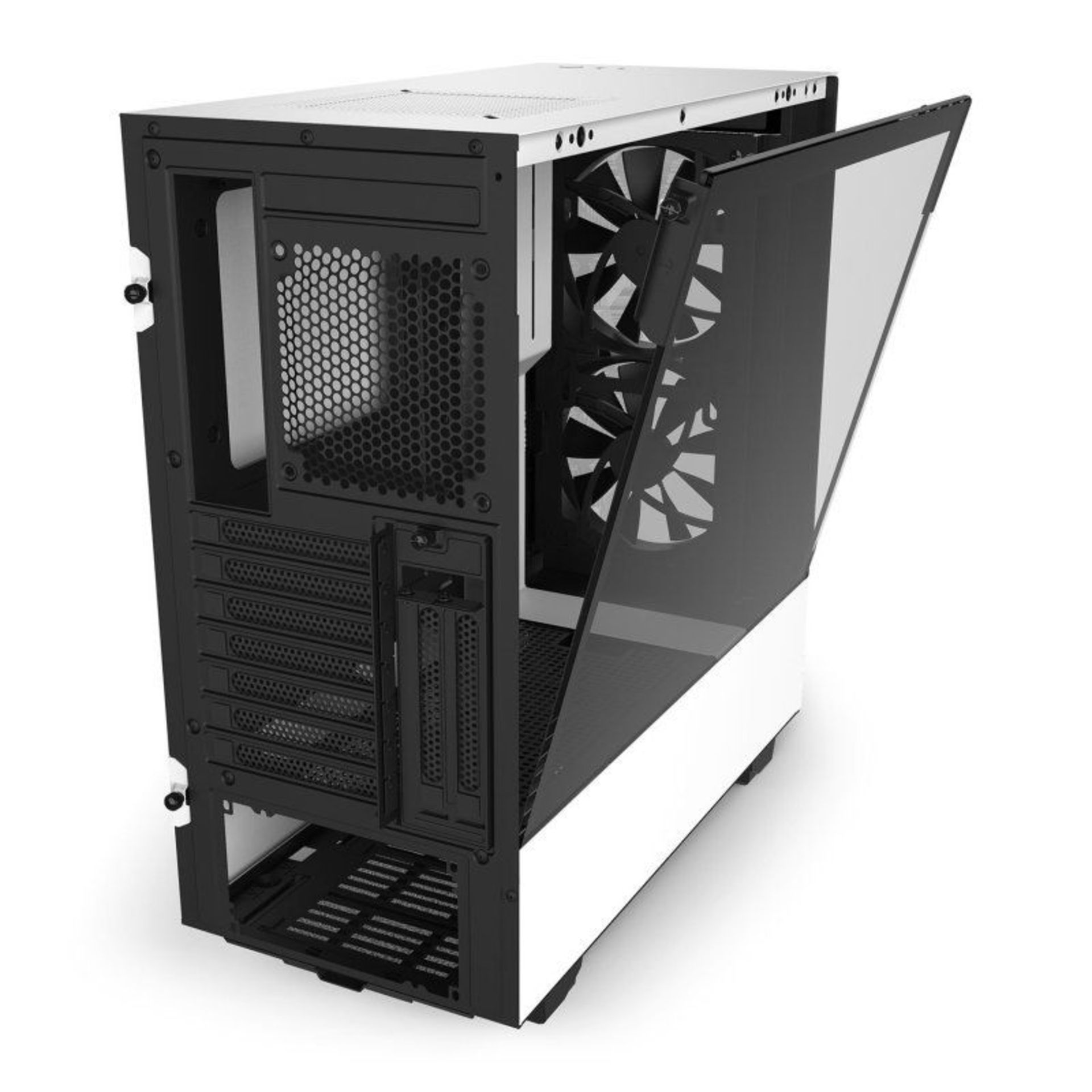 NZXT H510 Elite Matte White / Black Mid Tower Case. - ER21. RRP £359.00. The H510 Elite compact - Image 2 of 3