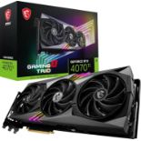 MSI GeForce RTX 4070 Ti GAMING X TRIO 12G Gaming Graphics Card - P2. RRP £1,350.00. 12GB GDDR6X,