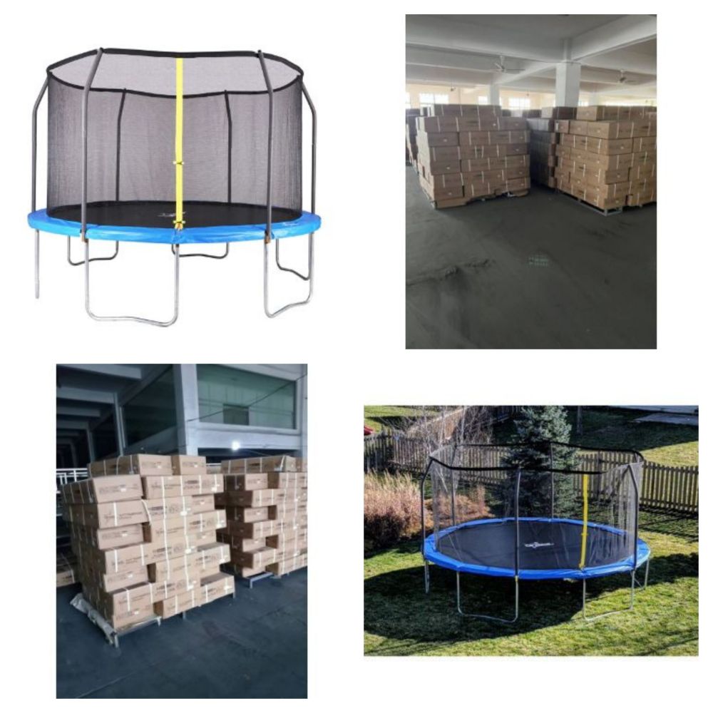 Brand New & Boxed 12 & 14 Foot High Quality Trampolines with Enclosures - Trade & Single Lots - Delivery Available!