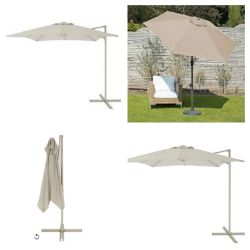 Luxury 2.5m Overhanging Parasols - New & Boxed - Single & Trade Lots - Delivery Available!