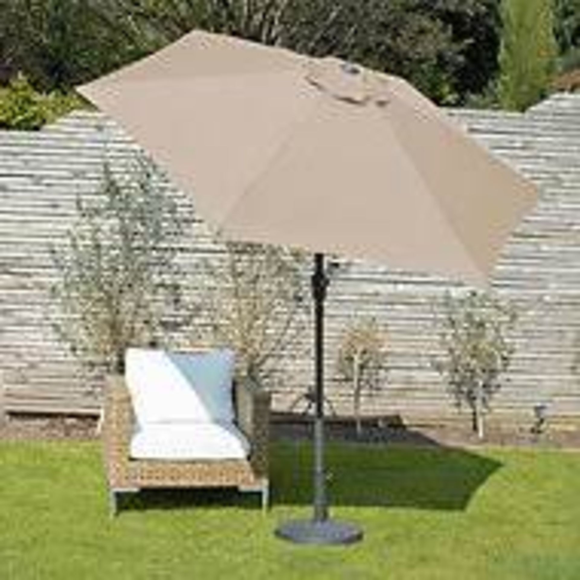 TRADE LOT 4 x New & Boxed Luxury 2.5m Sand Overhanging Parasols - Sand. This square overhanging - Image 2 of 8