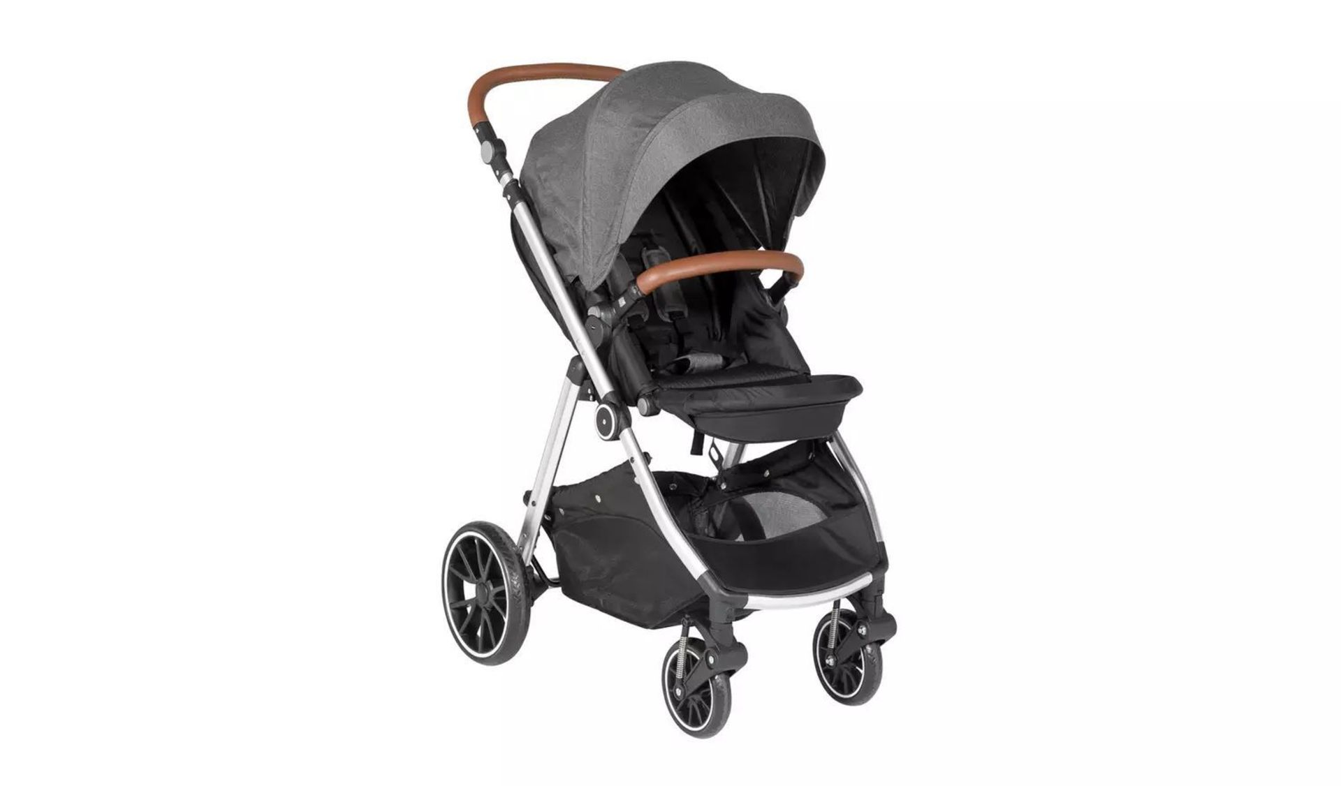 Cuggl Ebony Deluxe Pushchair. - R13a.7. Reversible seat Backrest adjsutment 5 points safety - Image 2 of 2