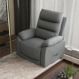 HOMCOM Electric Riser and Recliner, PU Leather Power Lift Recliner Chair for Living Room with