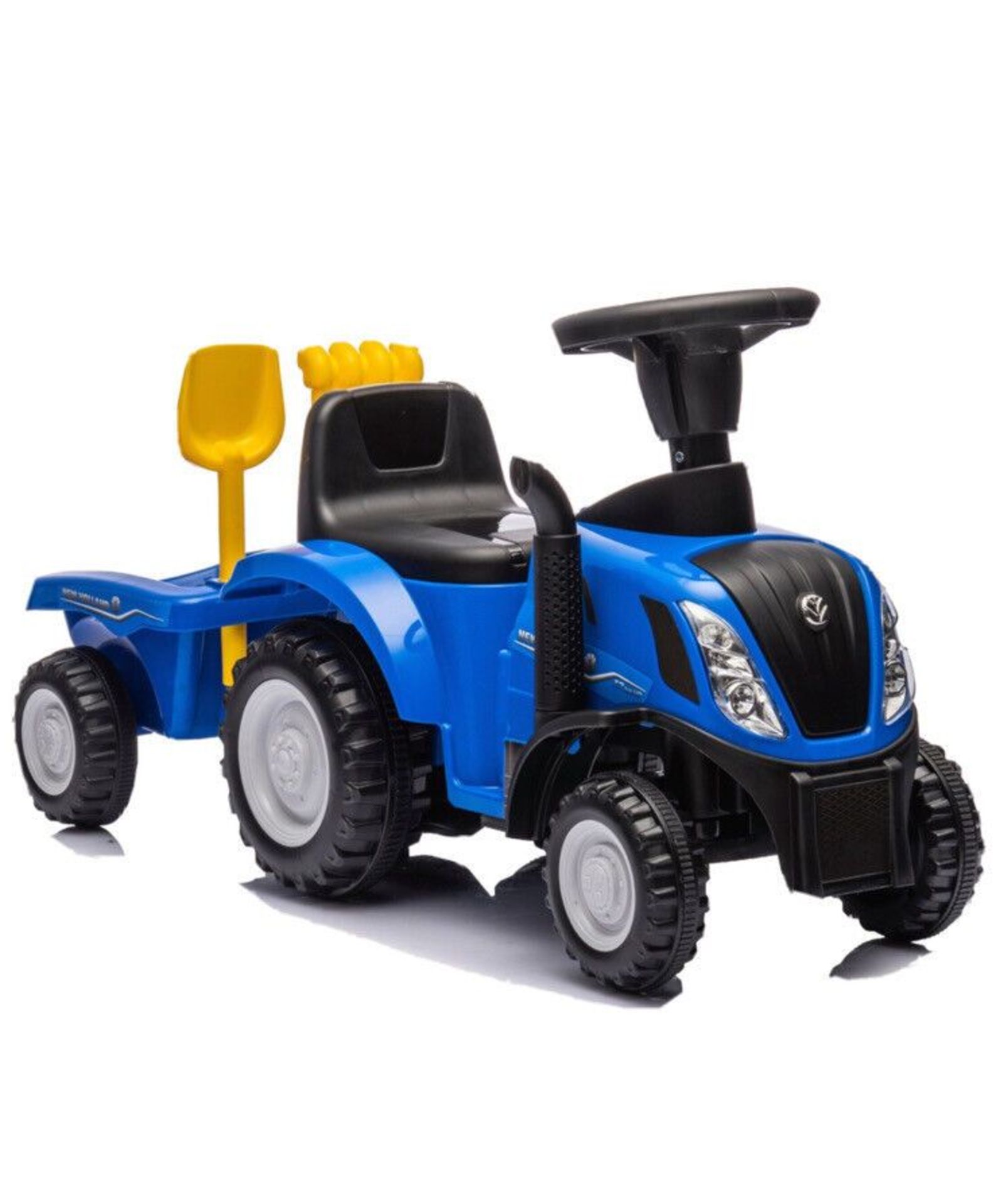 New Holland T7 Tractor Ride On with Trailer Kids Outdoor Toy. - R14.1.