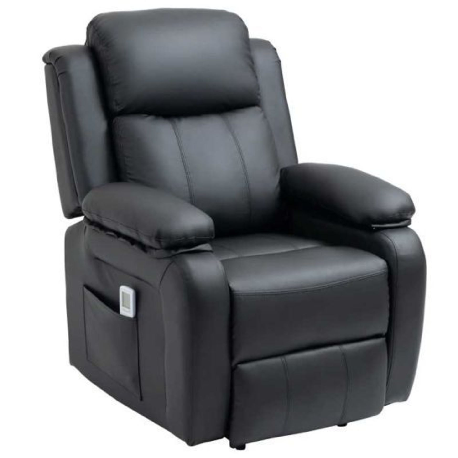 HOMCOM Electric Mobility Lift & Rise Recliner Chair with Vibration Massage - Black. - Rack. RRP £ - Image 3 of 4